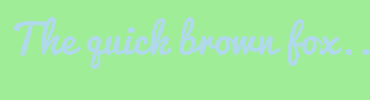 Image with Font Color B0D9EB and Background Color A0ED98